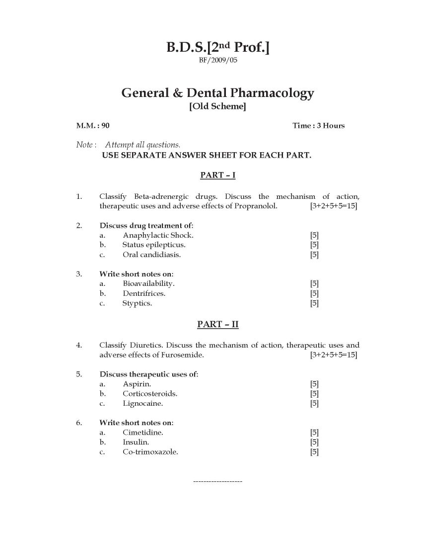 Pharmacology Exam Questions And Answers Pdf