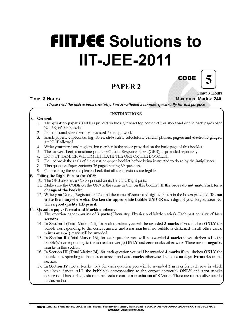 IITJEE Solved Practice Question Paper 2023 2024 EduVark