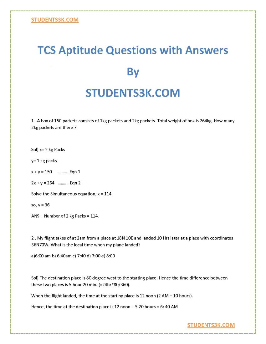 tcs-aptitude-question-papers-along-with-solutions-2023-2024-eduvark