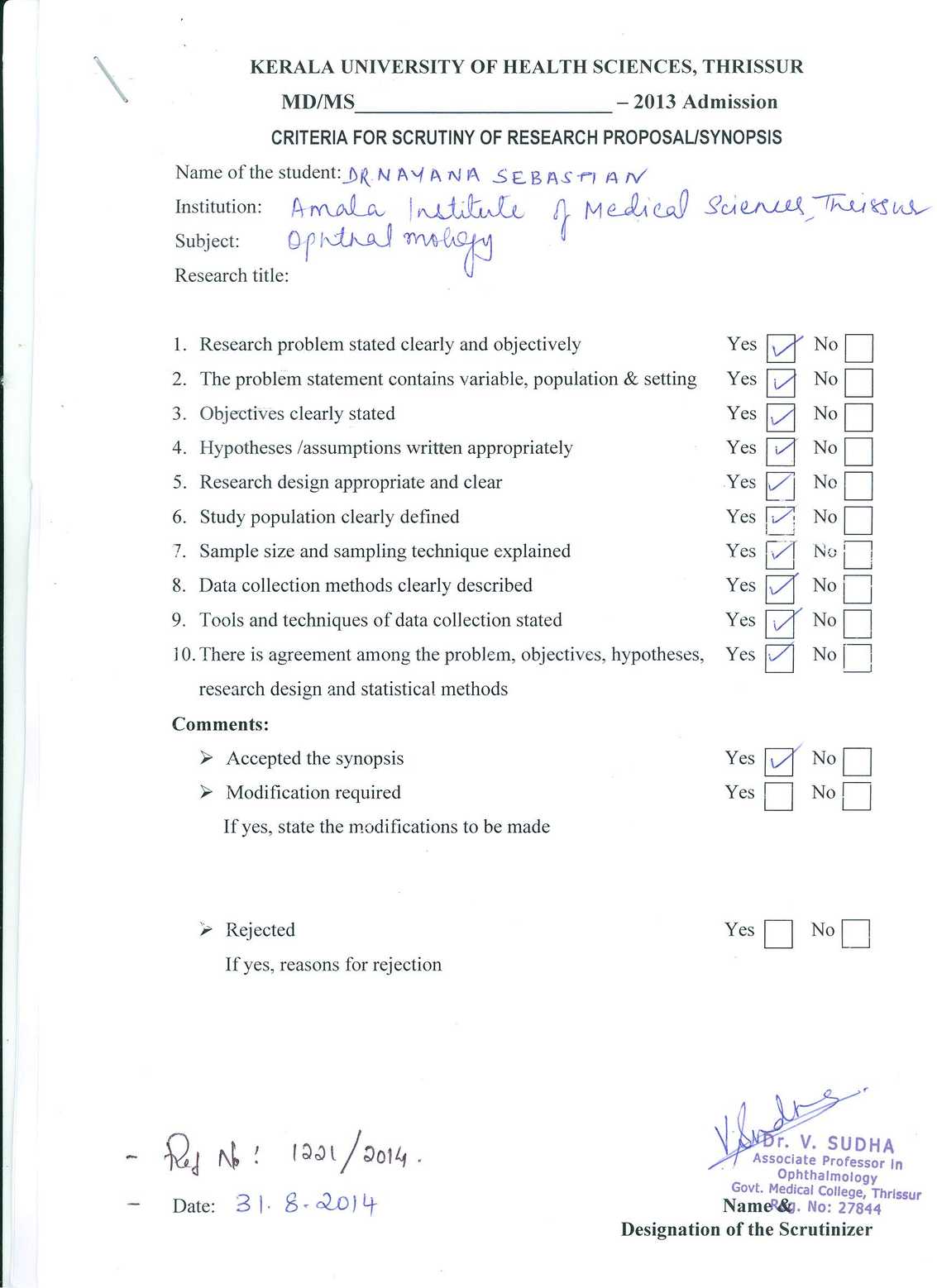 Rajiv gandhi university of health sciences nursing thesis