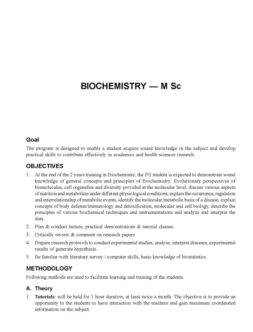 M.Sc Biotechnology entrance exam syllabus of AIIMS 2023 2024 EduVark