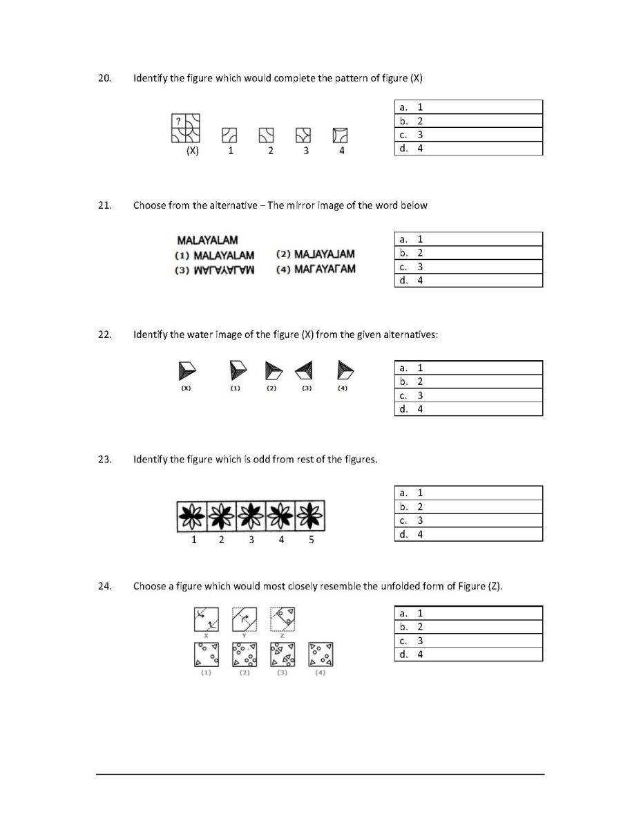 National Aptitude Test In Intelligence Sample Papers