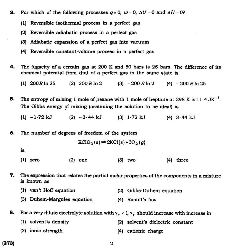 phd chemistry entrance exam questions and answers pdf