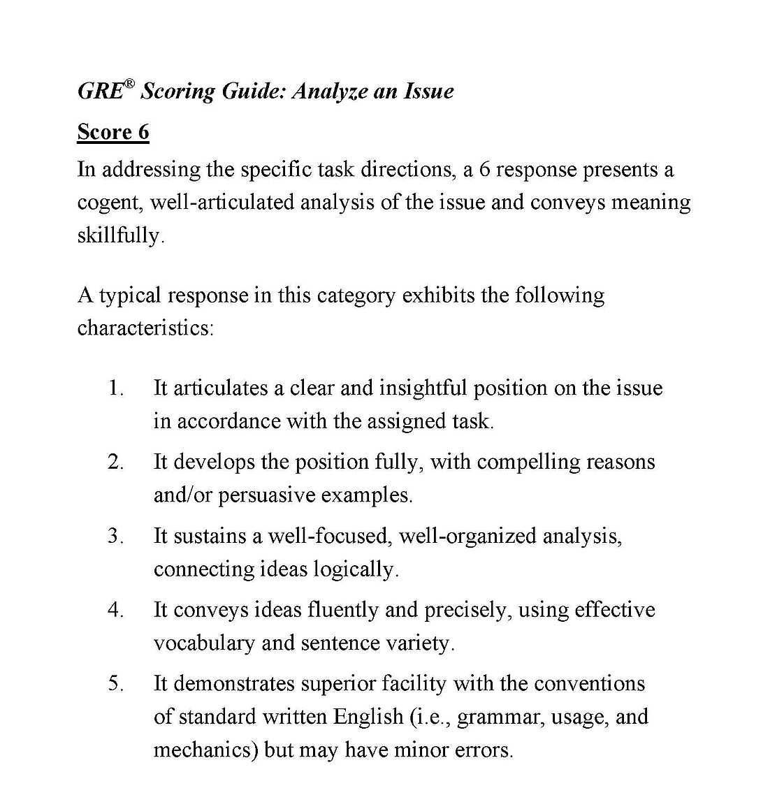gre analytical writing examples with answers pdf