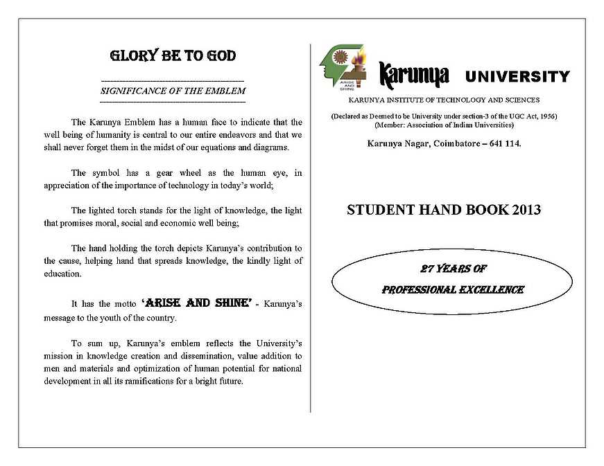 Karunya University Hostel Rules 2023 2024 EduVark