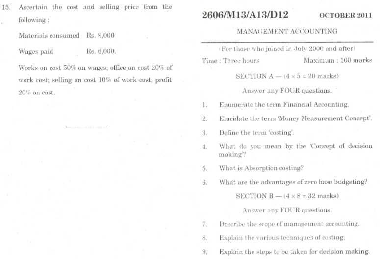 MKU University MBA Question Papers 2023 2024 EduVark