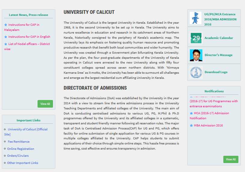 calicut university online thesis