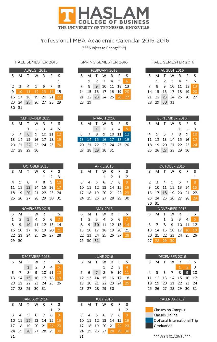 Academic Calendar Utk Fall 2022