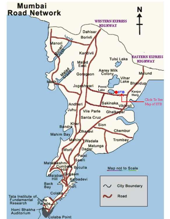 IIT Bombay Route Map 