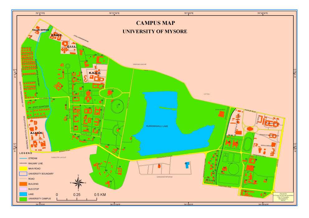 Mysore University Map 2020 2021 Eduvark