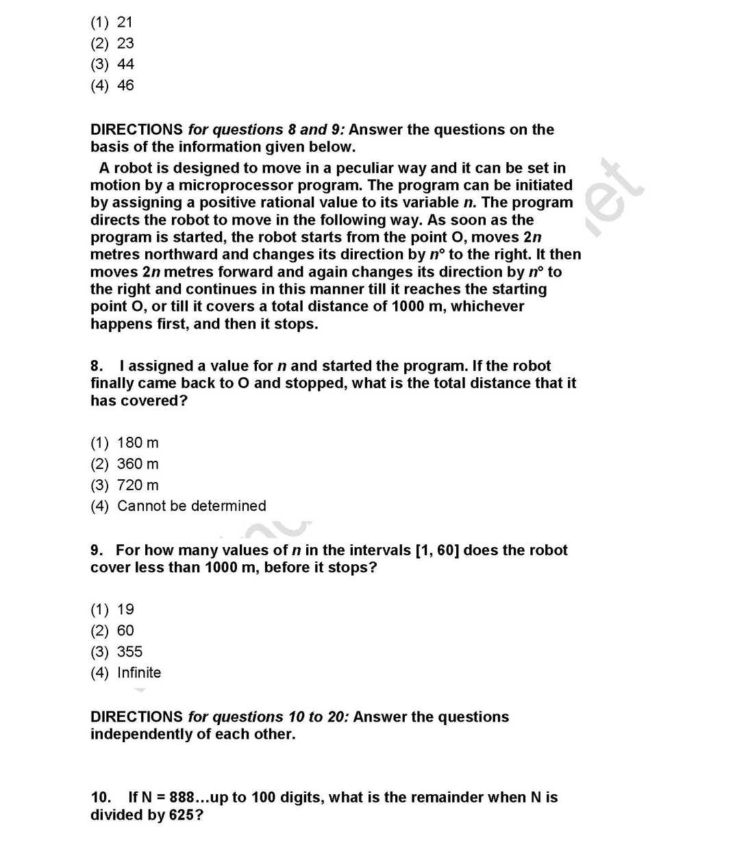 CAT Exam Questions With Answers 2023 2024 EduVark