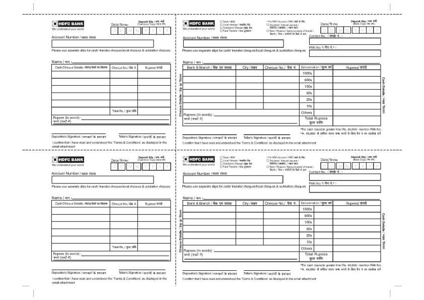 Deposit Form Hdfc Bank Five Secrets About Deposit Form Hdfc Bank That Has Never Been Revealed ...