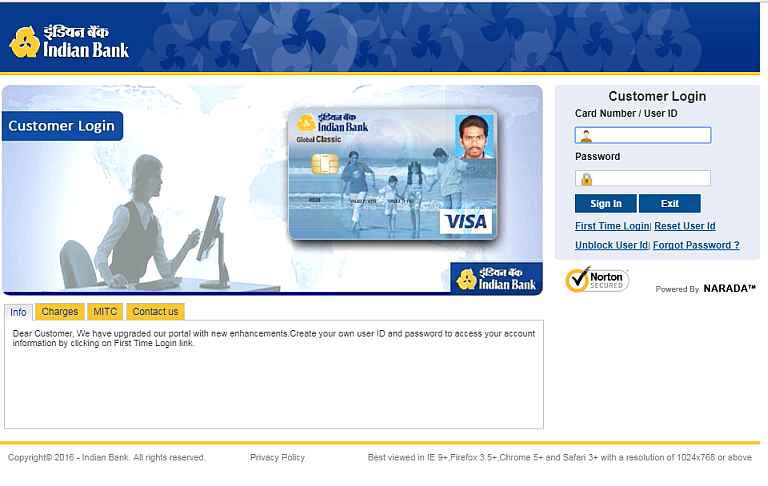 Credit Card Statement Indian Bank 2020 2021 Eduvark