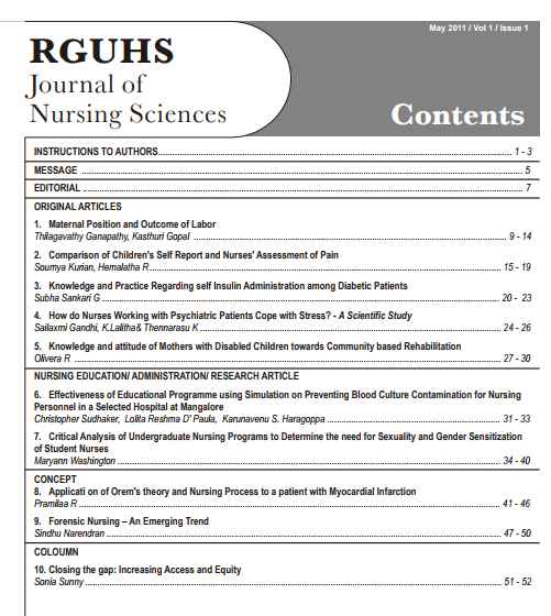 nursing research topics in rguhs