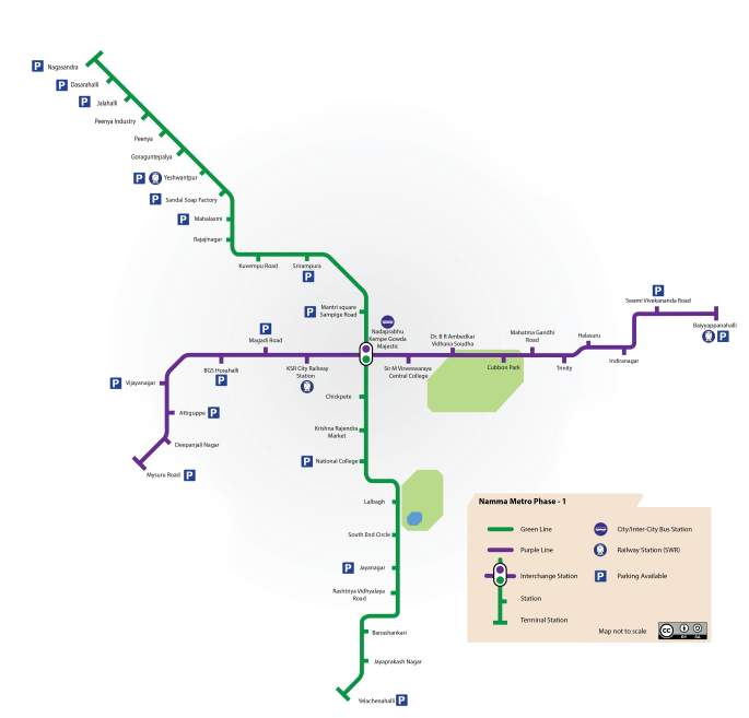 Bangalore Metro Railway Map 