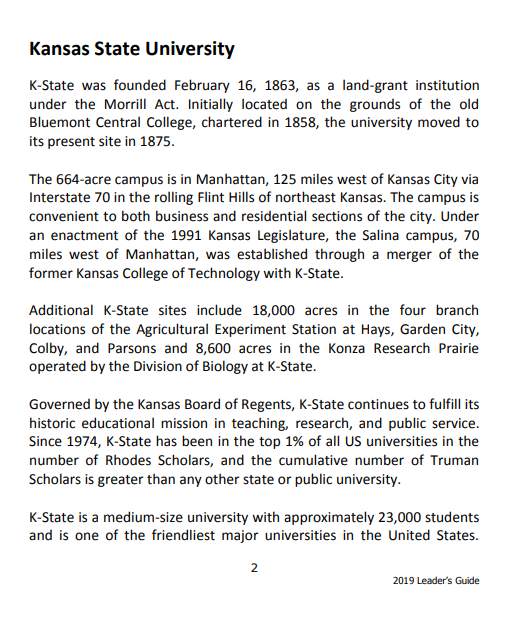 Ksu Merit Badge University 2023 2024 EduVark