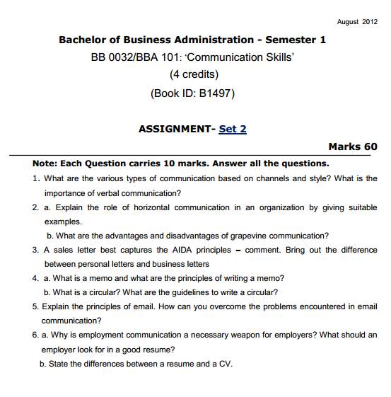 bba assignment answers pdf